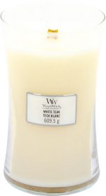WoodWick Hourglass Large Geurkaars - White Teak - Image 3