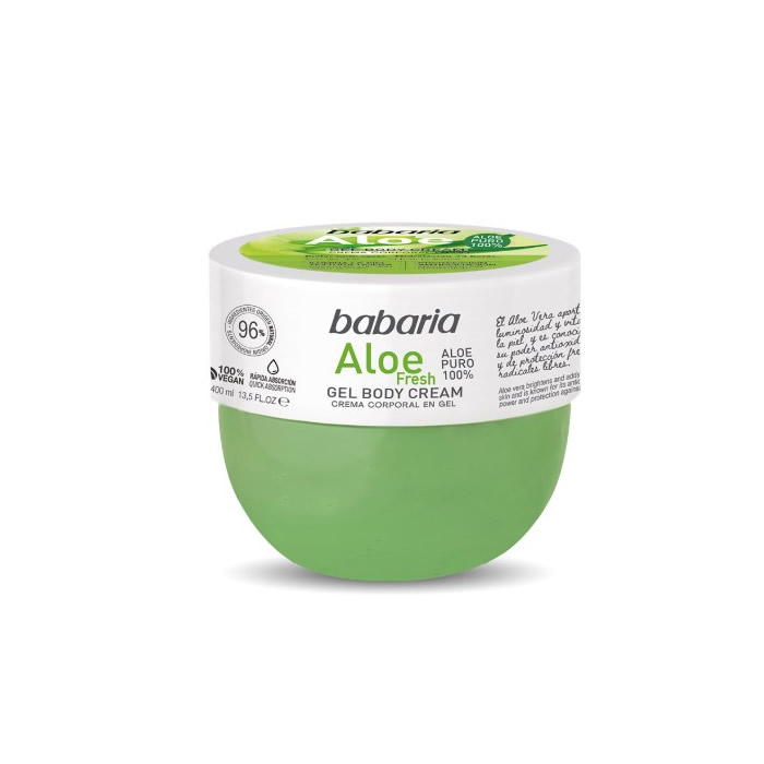 456476_32868a4b5779fd7f8bac4d4db522ec44 Babaria Aloe Fresh Body Cream 400ml - Image 1