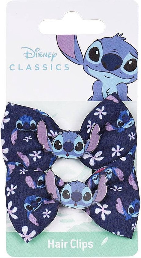 461x840-4 Hair Clips Stitch Paars Blauw Lasso 2 Stuks - Image 1