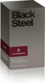Herenparfum Victorinox EDT Black Steel 100 ml - Image 4