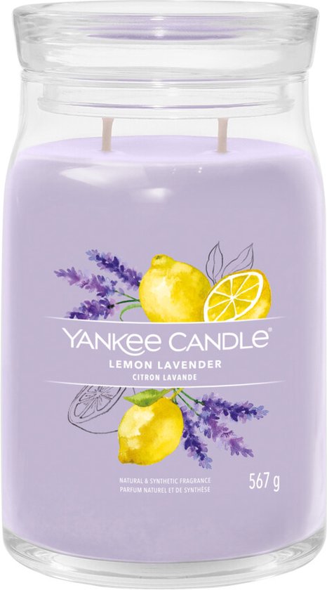 466x840-100 Yankee Candle - Lemon Lavender Signature Large Jar - Image 1