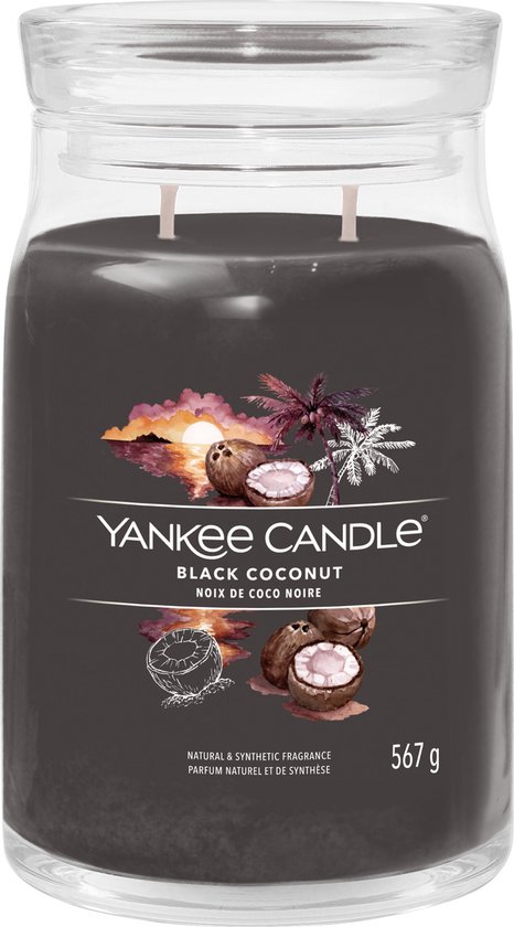 466x840-121 Yankee Candle - Black Coconut Signature Large Jar - Image 1