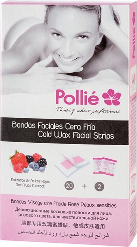 466x840-32 Facial Hair Removal Wax Eurostil 20 BANDAS Red fruits (20 uds) - Image 1