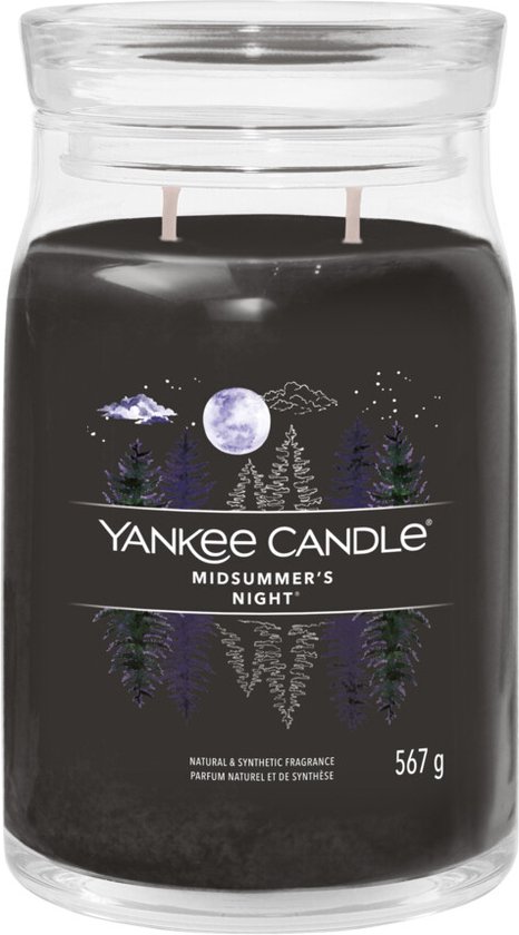 466x840-93 Yankee Candle - Midsummer’s Night Signature Large Jar - Image 1