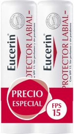 Lip balm Eucerin Protector Labial Lote 2 Units Spf 15 Pack 4,8 g - Image 3