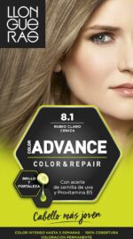 Color Advance Hair Colour By Llongueras #8.1-rubio-claro-ceniza - Image 2