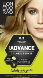 Color Advance Hair Colour By Llongueras #8.3-rubio-claro-dorado - Image 2