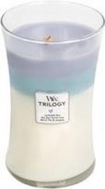 WoodWick Hourglass Medium Trilogy Geurkaars - Calming Retreat - Image 4