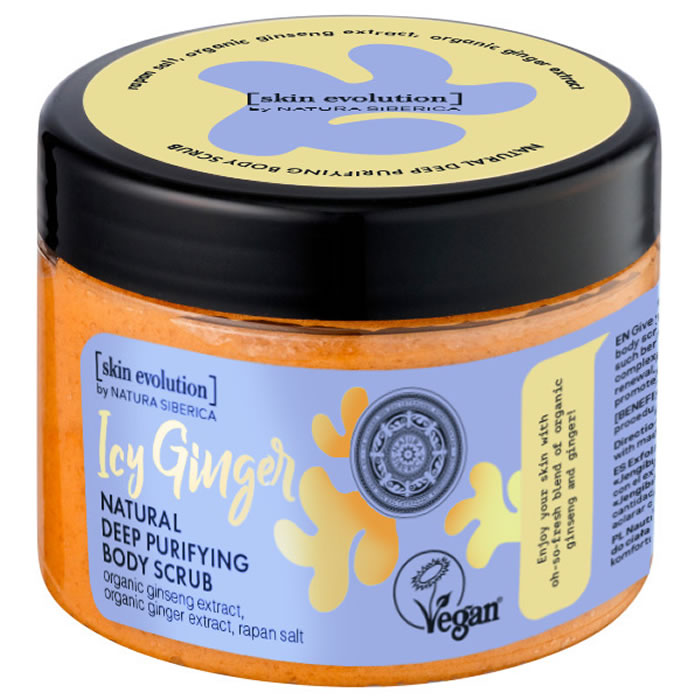 4743318139821_1 Natura Siberica Natural Deep Purifying Body Scrub Icy Ginger 300ml - Image 1