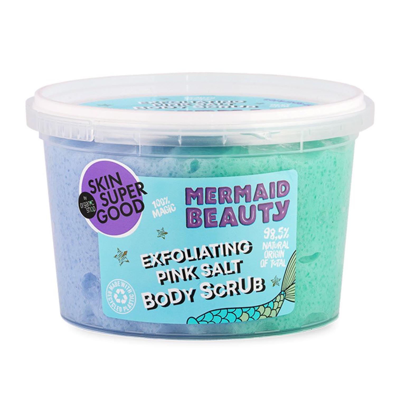 4743318143736 Organic Shop Mermaid Beauty Exfoliante Corporal Pink Salt 250ml - Image 1