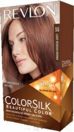 Haarkleur Zonder Ammoniak Colorsilk Revlon Licht kastanjebruin - Image 2