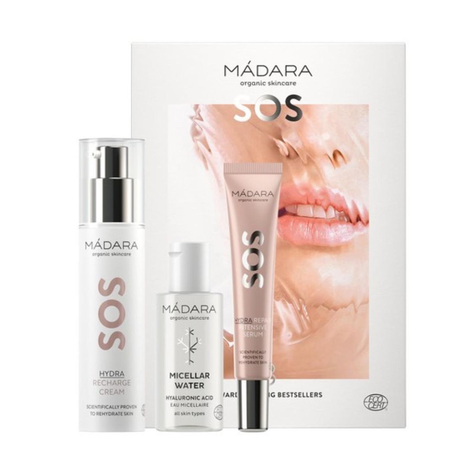 xr:d:DAFM-IVXViE:10,j:38026186749,t:22101417 Mádara Madara Sos Hydra Recgarge Crema Pack 1un Agua Micelar 1u Serum Pack - Image 1