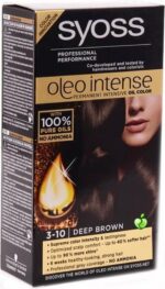 Permanent Dye Olio Intense Syoss Nº 3,10 Brown - Image 2