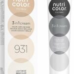 Permanente kleurcrème Revlon Nutri Color 3 in 1 931 - Light Beige (100 ml)