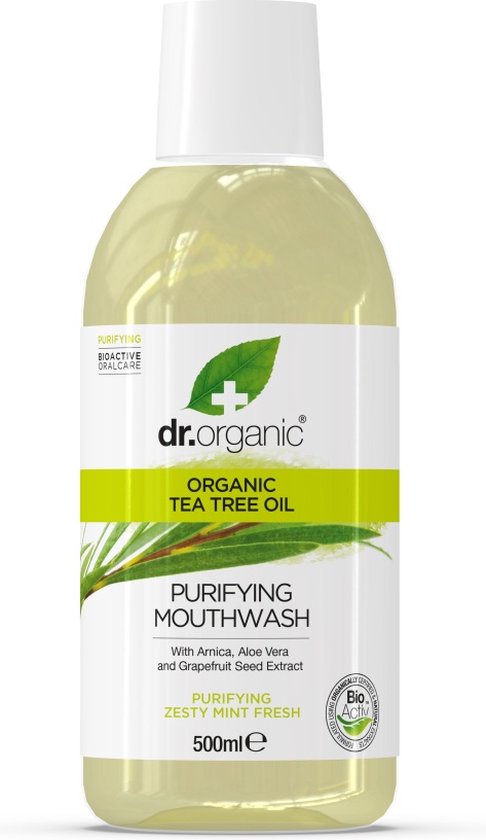 486x840-71 Dr. Organic Tea Tree Mondspoelwater 500 ml - Image 1
