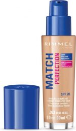 Rimmel London Match Perfection Foundation - 203 True Beige - Image 2
