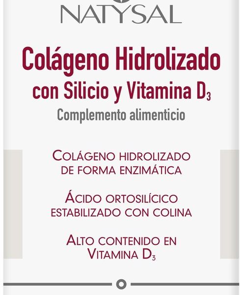 Natysal Colageno Con Silicio Vit D3 60 Comp