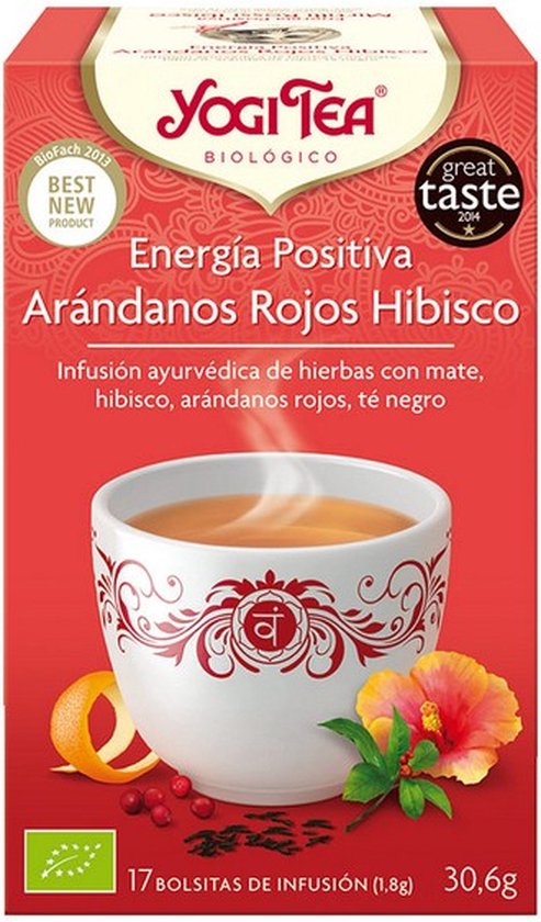 493x840-7 Yogi Tea Energía Positiva Arándanos Hibisco Infusión 17 X 1,8 G - Image 1