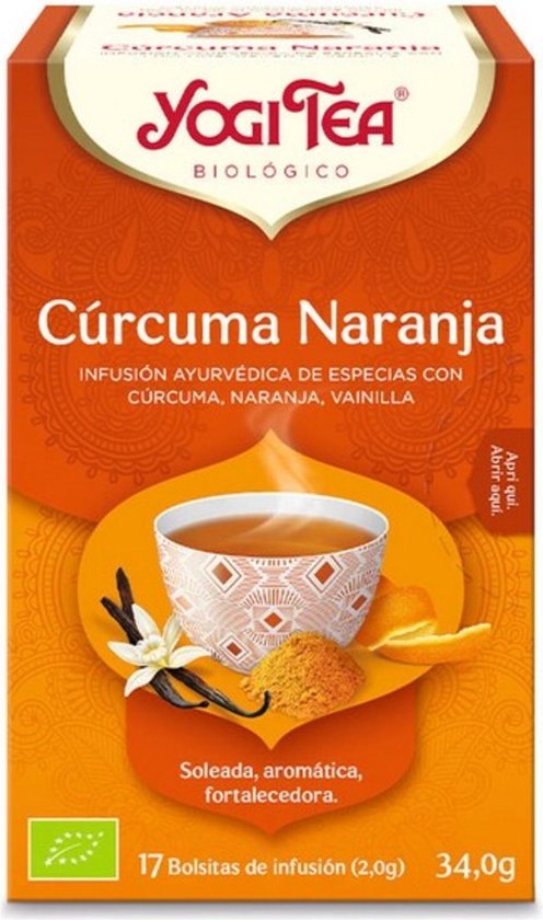 496x840-50 Yogi Tea Curcuma Naranja 17 X 2g - Image 1