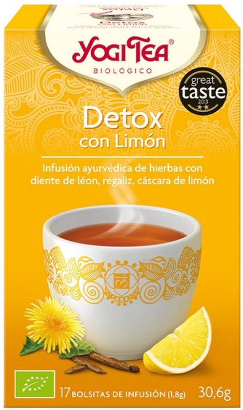 498x840-40 Yogi Tea Detox Con Limon 17 X 1,8g - Image 1