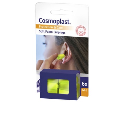 4EU7mTqQWpEBpfmXsk9C5q Foam Ear Plugs 6 U By Cosmoplast 6 Pcs - Image 1