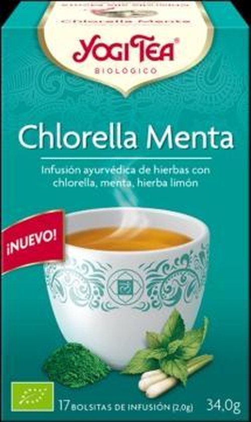 500x840-7 Yogi Tea Chlorella Menta 17 Bolsitas - Image 1