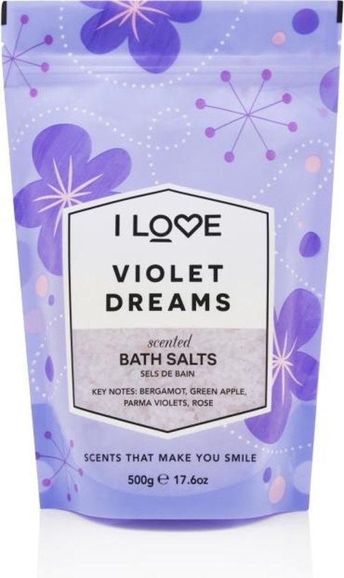 500x840-78 I Love... Violet Dreams Bath Salts 500g - Image 1