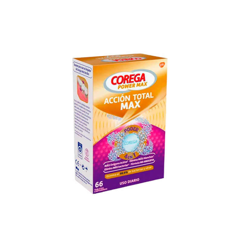5054563070111 Corega Power Max Total Action Max Daily Use 66 Tablets - Image 1