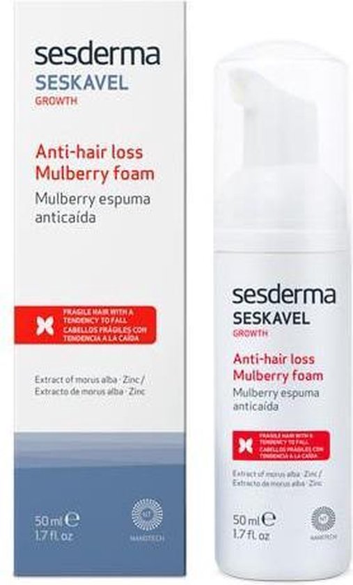 507x840-42 Sesderma Seskavel Mulberry Hair Loss Foam 50ml - Image 1