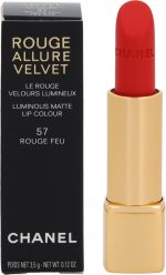 Chanel Rouge Allure Velvet Luminous Matte Lip Colour 57 Rouge Feu - Image 4