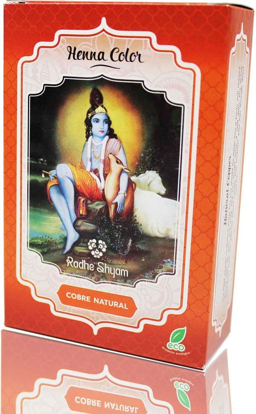 520x840-38 Semi-permanente kleurstof Henna Radhe Shyam Shyam Henna Koper (100 g) - Image 1