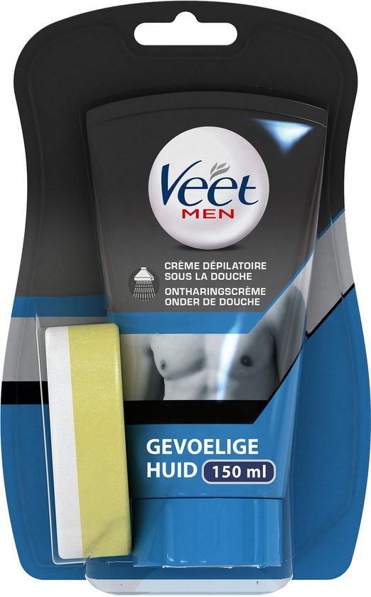 522x840-30 Veet - Ontharingscreme - Man - Gevoelige Huid - In Shower - 150 ml - Image 1