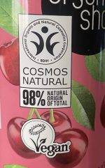 2x Organic Shop Softening natuurlijke Shower Gel Cherry and Blueberry 280ml - Image 2