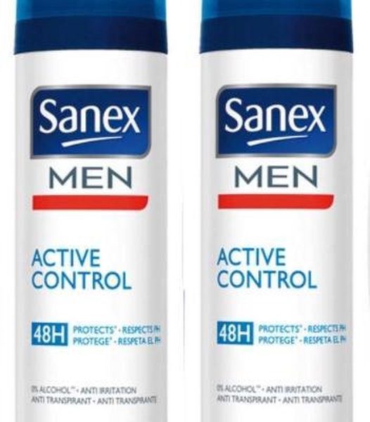 Sanex Deo Spray - Men Active Control - Duopak 2 x 150 ml