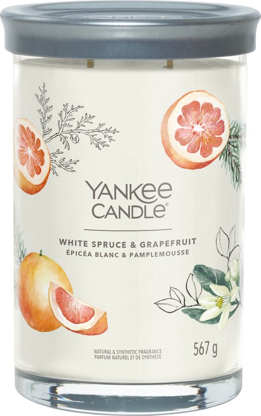 528x840-106 Yankee Candle White Spruce & Grapefruit Signature Large Tumbler - Image 1