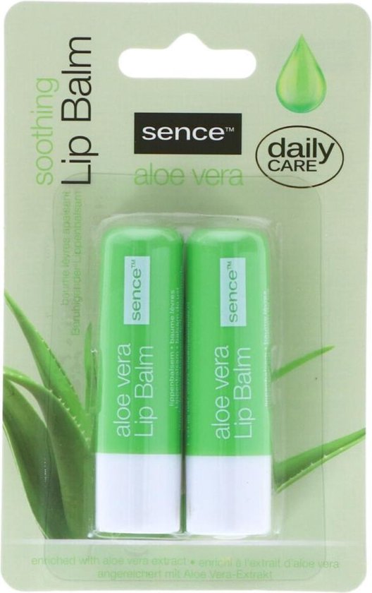 528x840-4 Sence Lippenbalsem Aloë Vera 2 stuks - Image 1