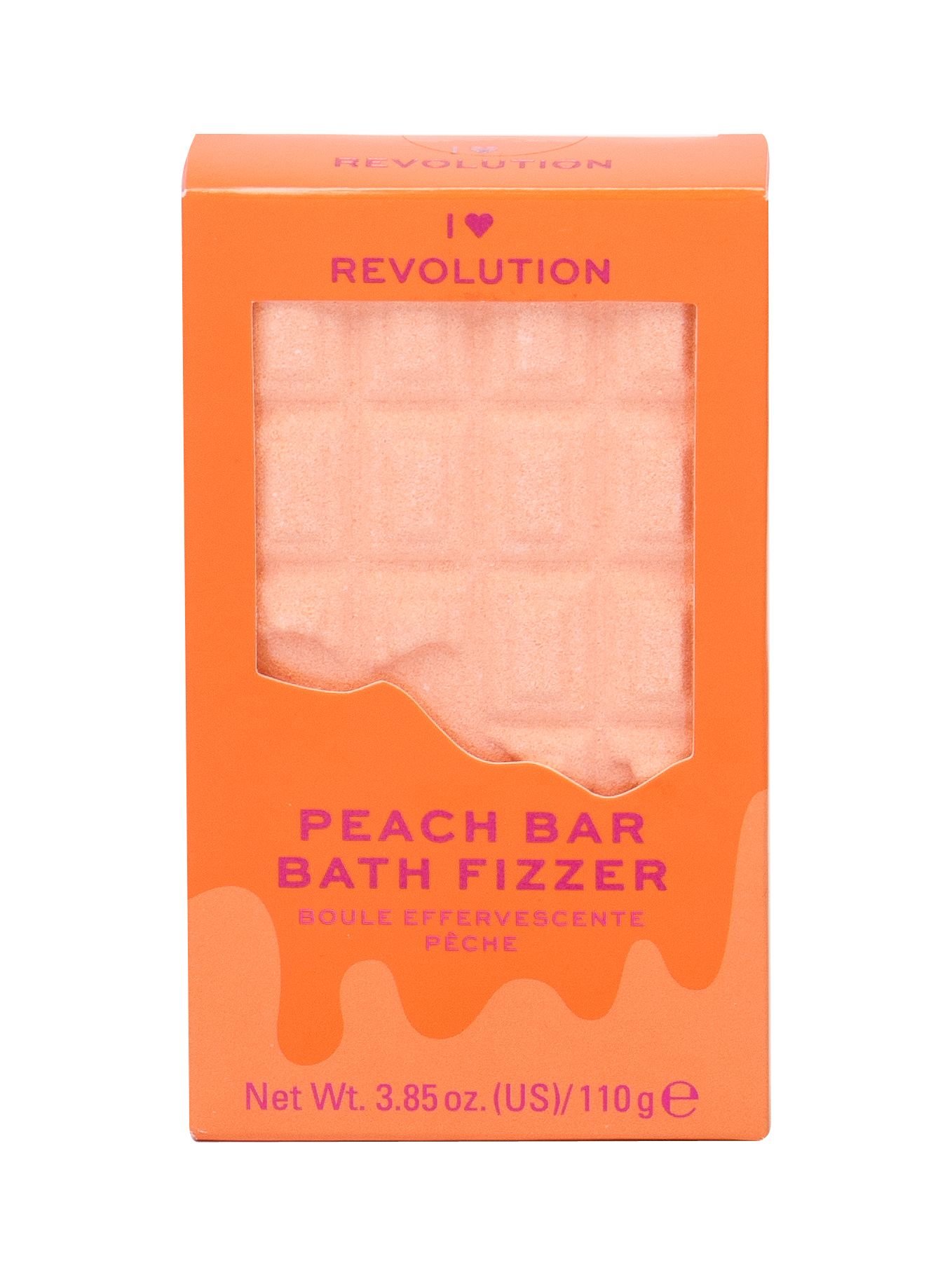 53039_1b2b0eaa65bea7d1eca61a1a54362322 Makeup Revolution London I Heart Revolution Chocolate Bar Bath Fizzer 110g Bath Foam - Image 1