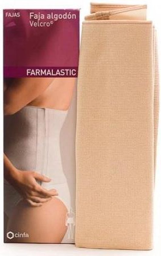 530x840-14 Faja De Algodon Y Velcro Talla 3 Color Beige Farmalastic - Image 1