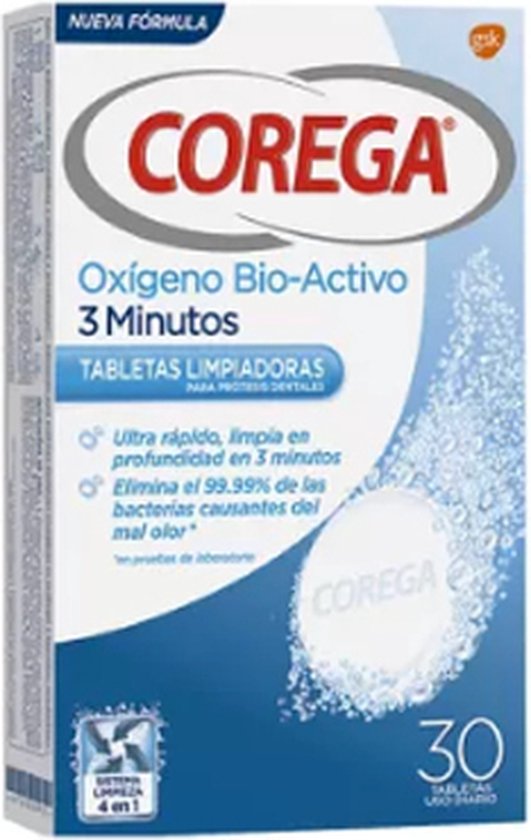 531x840-13 Corega Active Oxygen 3 Minutes 30 Tablets - Image 1