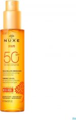 Sun Tanning Oil Face And Body Spf50 150 Ml By Nuxe 150 Ml - Image 2