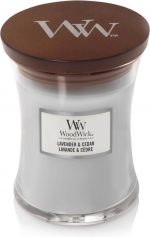 Woodwick Lavender & Cedar Medium Candle - Image 2