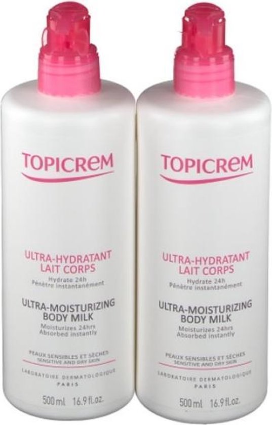 537x840-6 Topicrem Ultra Moisturizing Body Milk 2x500ml - Image 1