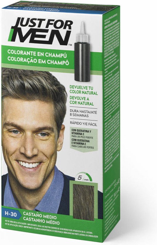 538x840-38 Kleurshampoo Just For Men Middelgrote kastanje (30 ml) - Image 1