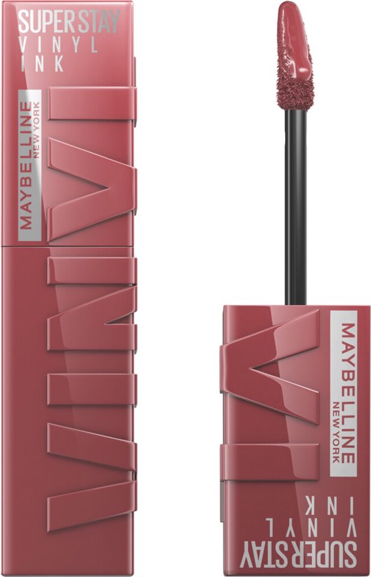 540x840-83 Maybelline New York - SuperStay Vinyl Ink Lipstick - 40 Witty - Rood - Langhoudende Lippenstift - 4.2 ml - Image 1