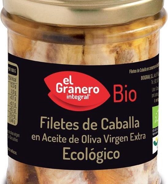 Granero Filetes De Caballa Organic 195g