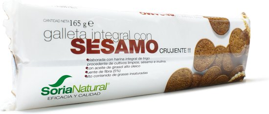 550x234-20 Alecosor Galleta Integ Con Sesamo 165g - Image 1