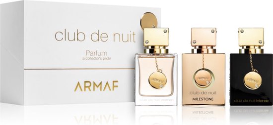 550x253-23 Armaf Club de Nuit a Collector's Pride Parfum Giftset - Club de Nuit Woman Parfum 30 ml + Club de Nuit Milestone Parfum 30 ml + Club de Nuit Intense Woman Parfum 30 ml - cadeauset voor dames - Image 1