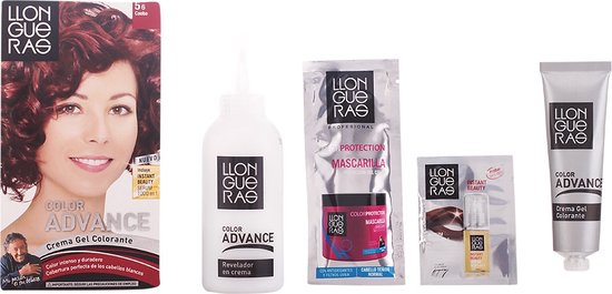 550x265-51 Llongueras Color Advance Hair Colour 5,6 Dark Red - Image 1