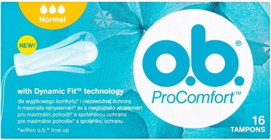 550x285-36 O.B Pro Comfort Normal Tampons 16 Units - Image 1