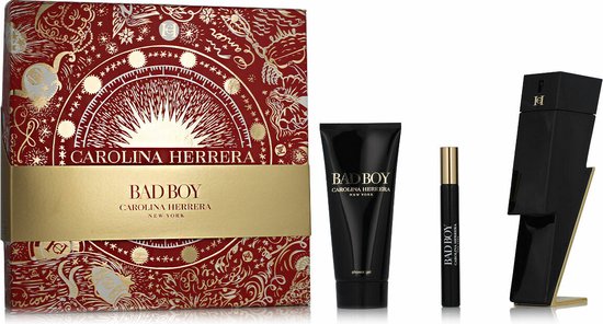 550x296-23 Parfumset voor Heren Carolina Herrera 3 Onderdelen - Image 1